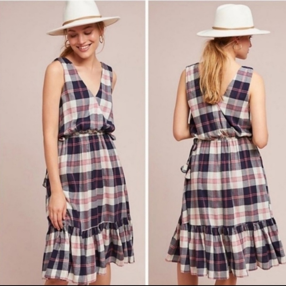 🎉Anthropologie | Dickens Plaid Dress